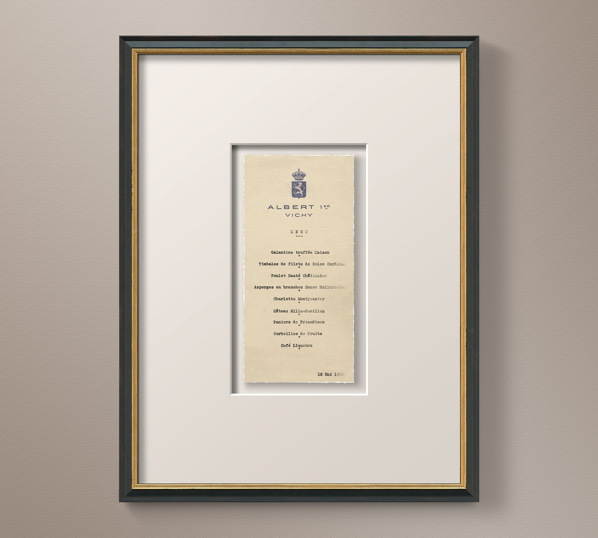 Vintage French Brasserie Menu 4 Art Circa