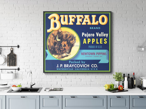 Vintage Produce Label Art - Buffalo
