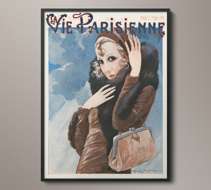 La Vie Parisienne Magazine Cover - Hand Bag
