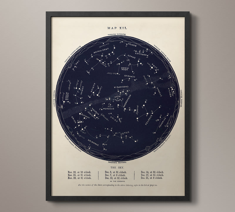 Night Sky Constellation Maps - 4