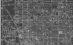 1950s Monochromatic Map of Tucson