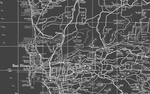 1950s Monochromatic Map of San Diego