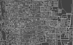 1930s Monochromatic Map of Pasadena