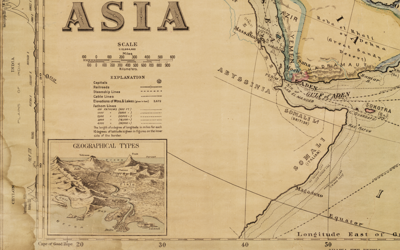 1904 Map of Asia