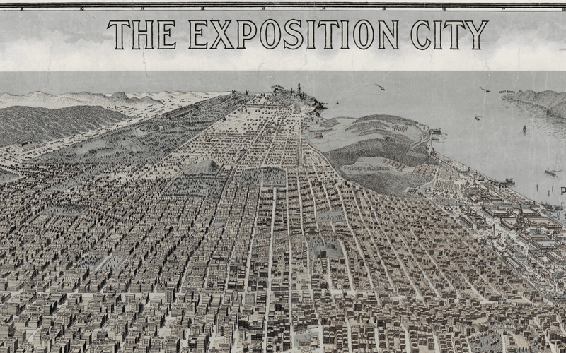 1912 Map of San Francisco "The Exposition City"