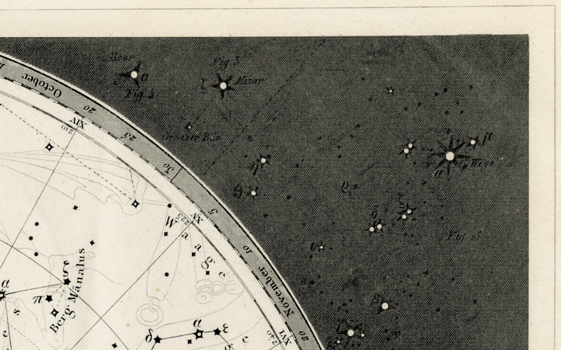 19th C. Constellation Map