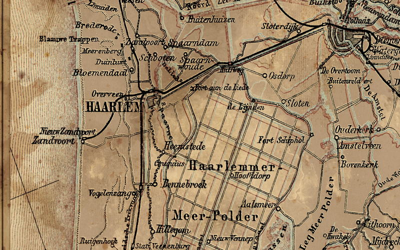 Circa 1894 Amsterdam Map