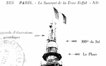 1912 Eiffel Tower Summit Print