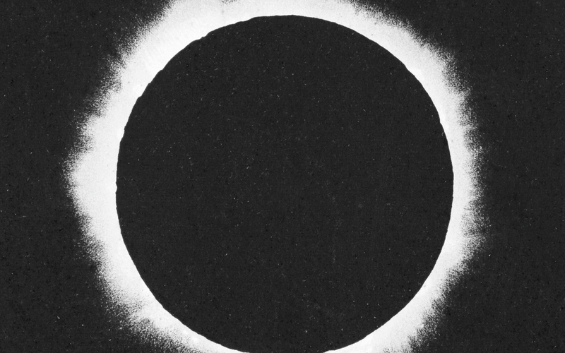 1890 Solar Eclipse Chromolithograph