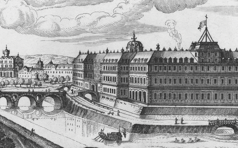 17th C. Baroque Architectural and Garden Elevation 5