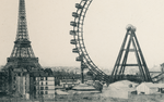 Vintage French Postcard - Tour Eiffel Et Ferris Roue