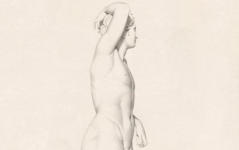18th C. Engraving of Greek Male Nude - 3