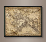 Circa 1895 Alaska Map