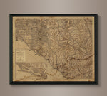 Circa 1949 Orange County Map