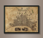 Circa 1840 Philadelphia Map