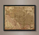 Circa 1900s Washington D.C. Map