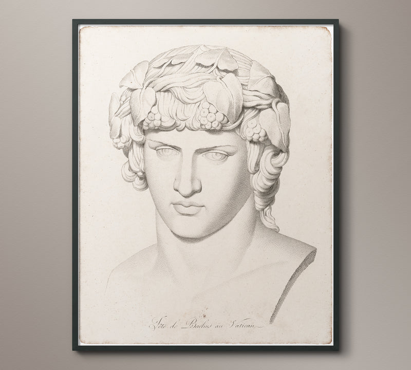 18th C. Engraving of Ancient Greek Sculpture - Print 1