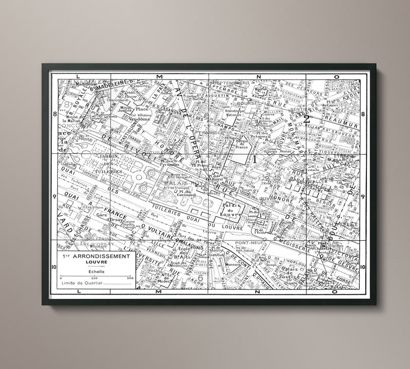 Paris 1st Arrondissement Map - Louvre