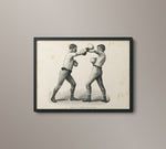 19th C. Antique Boxing Diagram 2