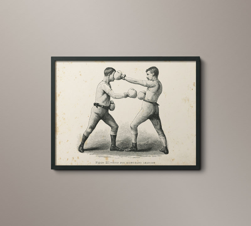 19th C. Antique Boxing Diagram 3