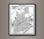 1900s Lithograph Map of Birmingham