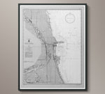 20th C. Nautical Survey Maps - Chicago