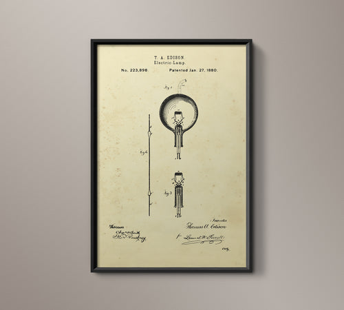 Edison Lightbulb Patent Document - 1