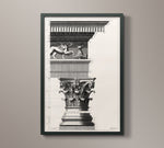 Italian Neoclassical Column Etching - 1