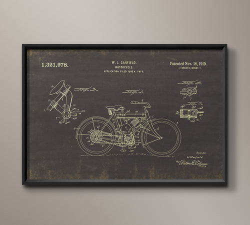 Motorcycle Patent Document - Canfield 1