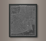 1900s Lithograph Map of New Orleans