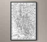 1955 New York Financial District Map