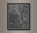 1930s Monochromatic Map of Palo Alto