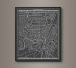 1900s Lithograph Map of Winnipeg
