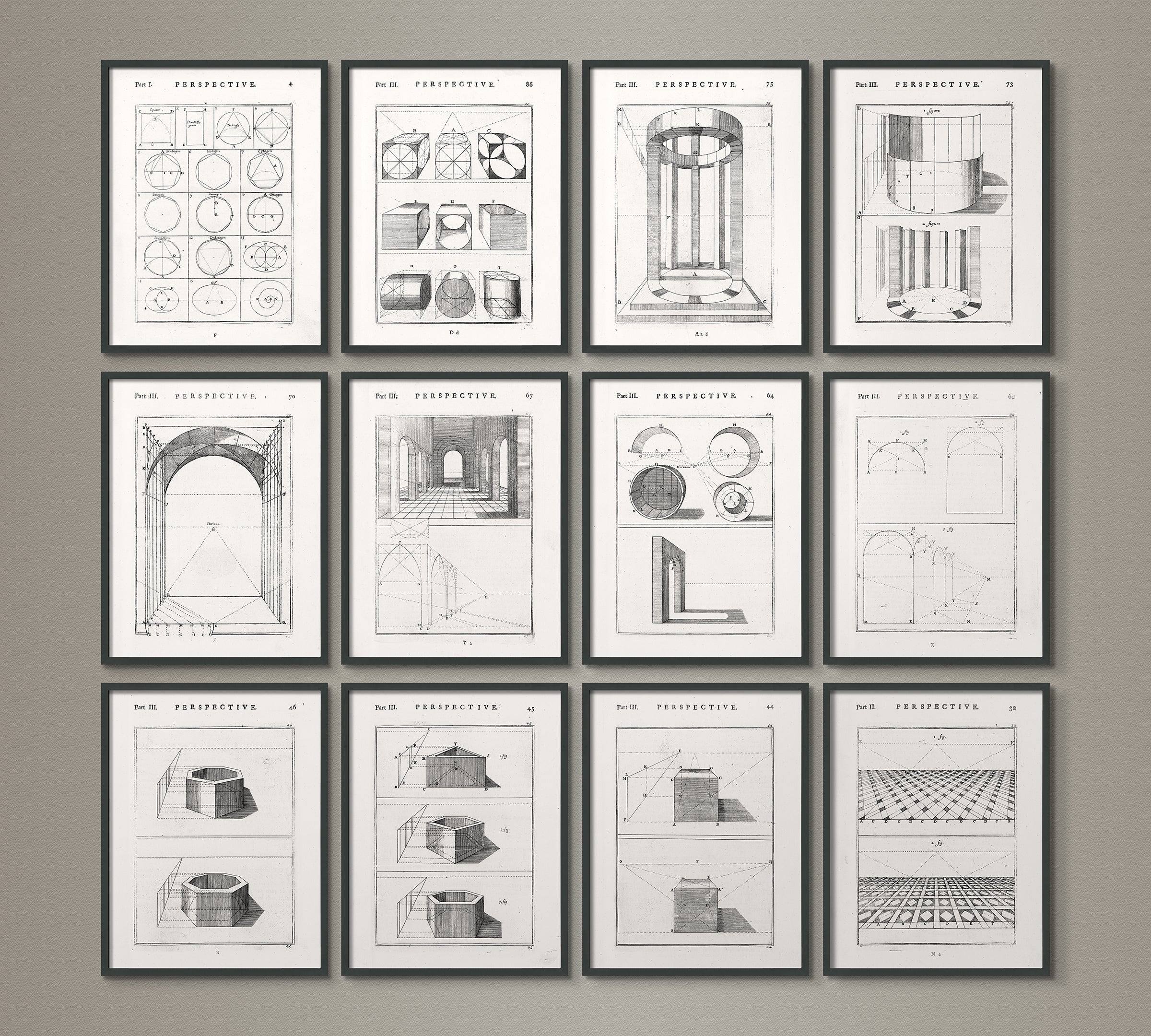 The Practice of Perspective: 18th C. Etchings – Art Circa