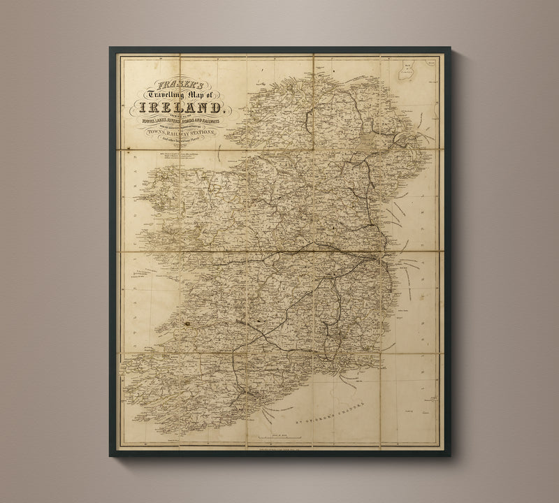 1852 Map of Ireland