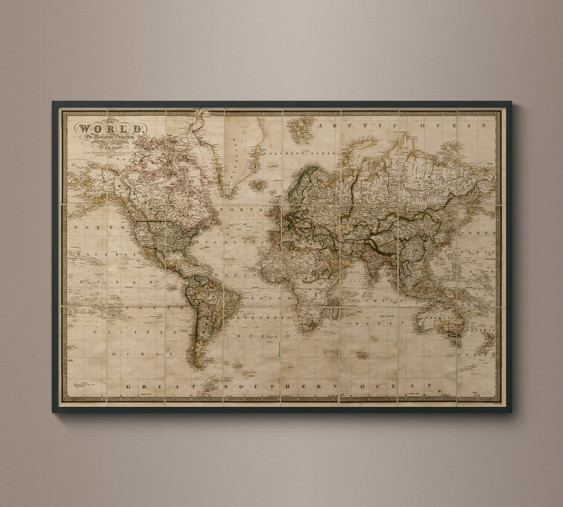 1861 Map of the World