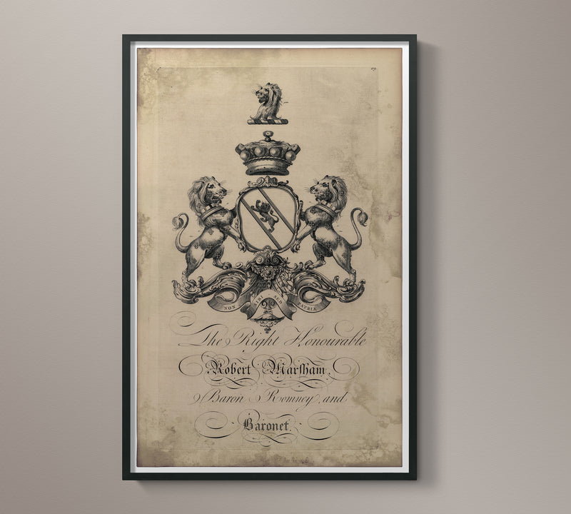 18th C. English Armorial Engraving - 6