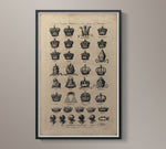18th C. English System of Heraldry Engraving
