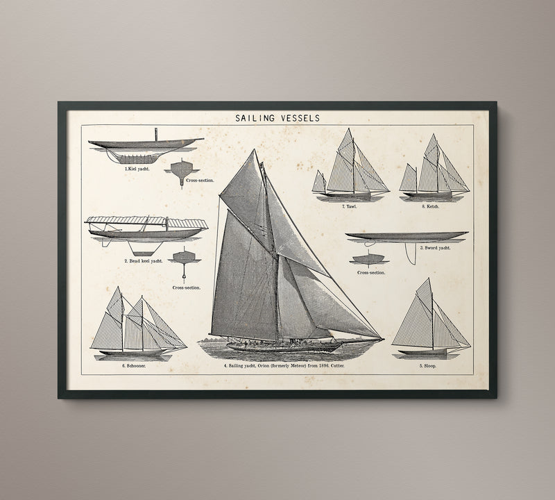 19th C. Sailing Vessels