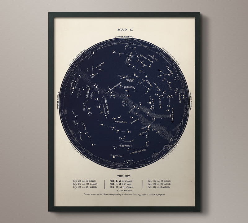 Night Sky Constellation Maps - 3