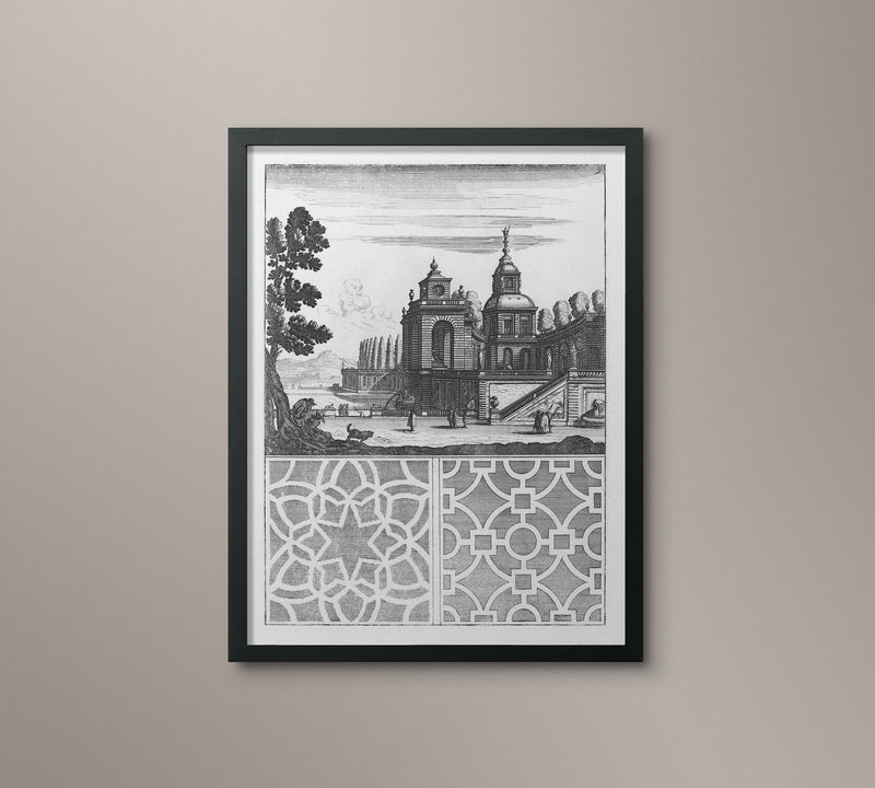 17th C. Baroque Architectural and Garden Elevation 4