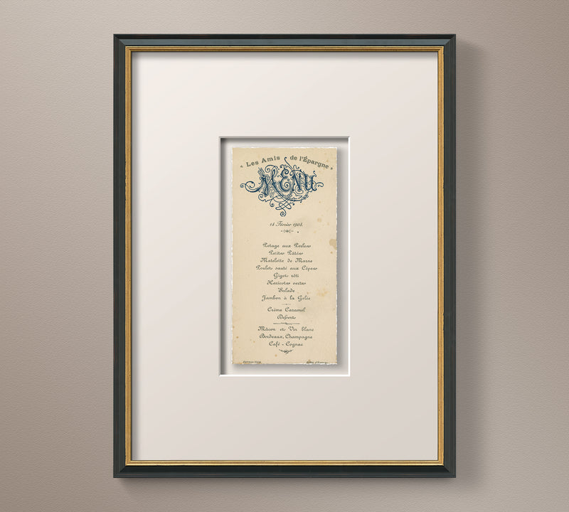 Vintage French Brasserie Menu 6