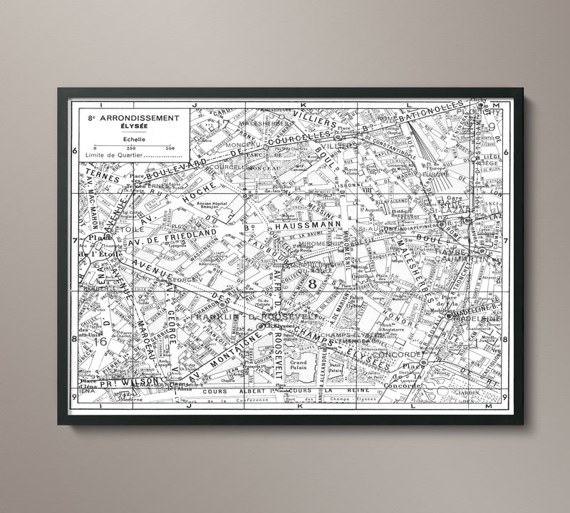 Paris 8th Arrondissement Map - Élysée