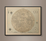 Antique Lunar Map 1910