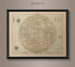 Antique Lunar Map 1910