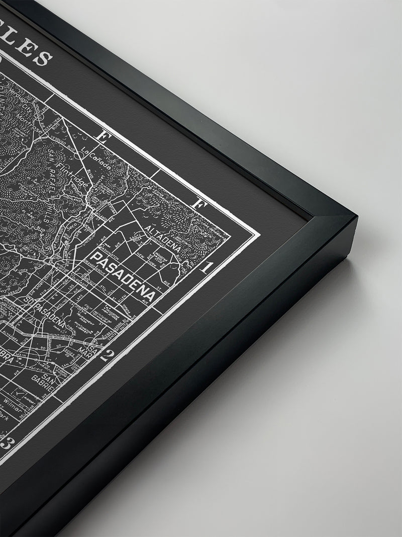 1930s Monochromatic Map of Napa