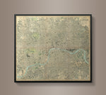 Circa 1890 London Map