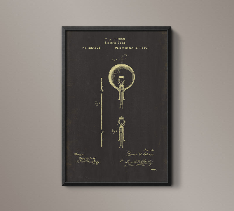 Edison Lightbulb Patent Document - 1