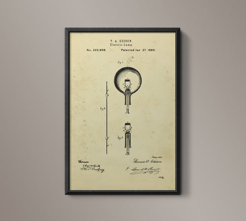 Edison Lightbulb Patent Document - 1