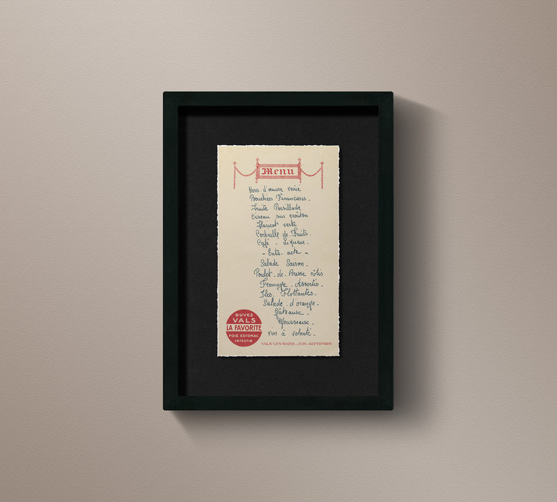 Vintage French Brasserie Menu 2